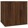 Wall TV cabinets 2 pcs brown oak 40x34.5x40 cm by vidaXL, TV Furniture - Ref: Foro24-816655, Price: 64,99 €, Discount: %