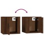 Wall TV cabinets 2 pcs brown oak 40x34.5x40 cm by vidaXL, TV Furniture - Ref: Foro24-816655, Price: 64,99 €, Discount: %