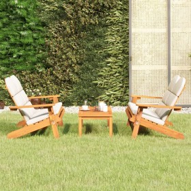 Adirondack Gartenmöbel-Set 3-teilig aus Akazienholz von vidaXL, Gartensets - Ref: Foro24-3152134, Preis: 416,99 €, Rabatt: %