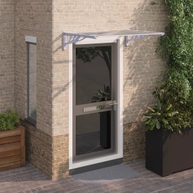 Gray and transparent polycarbonate door canopy 122x90 cm by vidaXL, Awnings - Ref: Foro24-153690, Price: 60,33 €, Discount: %