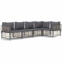 Garden furniture set 5 pieces cushions anthracite PE rattan by vidaXL, Outdoor sofas - Ref: Foro24-3186751, Price: 401,93 €, ...