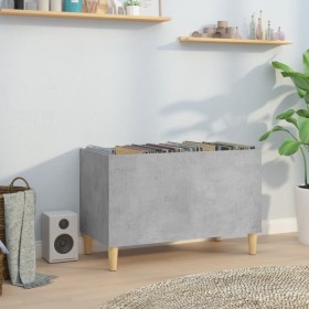 Plywood gray concrete record cabinet 74.5x38x48 cm by vidaXL, CD and DVD storage - Ref: Foro24-831961, Price: 42,99 €, Discou...