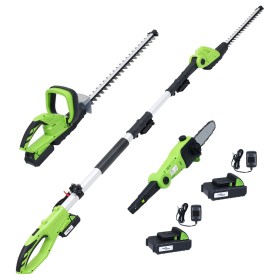 3-Piece Cordless Garden Power Tool Set by vidaXL, Motorized Equipment Sets for Outdoor Use - Ref: Foro24-3154947, Price: 364,...