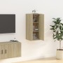 Mueble para TV de pared roble Sonoma 40x34,5x80 cm de vidaXL, Muebles TV - Ref: Foro24-816675, Precio: 44,99 €, Descuento: %