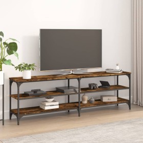 TV-Möbel Sperrholz Räuchereiche 160x30x50 cm von vidaXL, TV-Möbel - Ref: Foro24-826751, Preis: 65,86 €, Rabatt: %