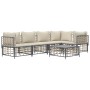 Gartenmöbel-Set 6-teilig anthrazitfarbene Kissen PE-Rattan von vidaXL, Outdoor-Sofas - Ref: Foro24-3186752, Preis: 478,17 €, ...