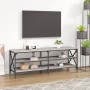 Sonoma gray plywood TV cabinet 140x40x50 cm by vidaXL, TV Furniture - Ref: Foro24-826727, Price: 76,58 €, Discount: %