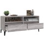 Sonoma gray plywood TV cabinet 100x34.5x44.5 cm by vidaXL, TV Furniture - Ref: Foro24-831907, Price: 74,12 €, Discount: %