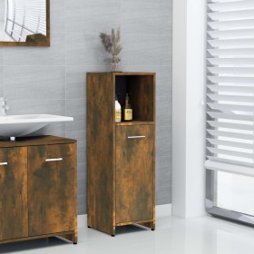 Badezimmerschrank Sperrholz geräucherte Eiche 30x30x95 cm von vidaXL, Badezimmermöbel - Ref: Foro24-825837, Preis: 35,44 €, R...