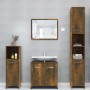 Smoked oak plywood bathroom cabinet 30x30x95 cm by vidaXL, Bathroom furniture - Ref: Foro24-825837, Price: 35,94 €, Discount: %