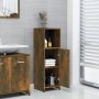 Armario de baño madera contrachapada roble ahumado 30x30x95 cm de vidaXL, Muebles de baño - Ref: Foro24-825837, Precio: 35,94...