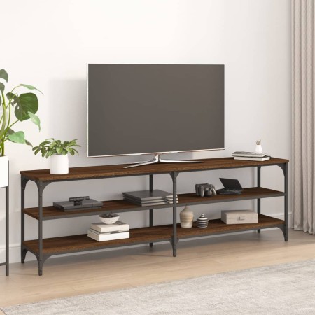 Mueble de TV madera contrachapada roble marrón 160x30x50 cm de vidaXL, Muebles TV - Ref: Foro24-826753, Precio: 67,97 €, Desc...