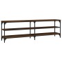 TV stand made of brown oak plywood 160x30x50 cm by vidaXL, TV Furniture - Ref: Foro24-826753, Price: 67,97 €, Discount: %