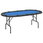 Klappbarer Pokertisch für 10 Spieler, blau, 206 x 106 x 75 cm von vidaXL, Spiel- und Pokertische - Ref: Foro24-80403, Preis: ...