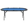 Mesa de póquer plegable para 10 jugadores azul 206x106x75 cm de vidaXL, Mesas de juego y de póquer - Ref: Foro24-80403, Preci...