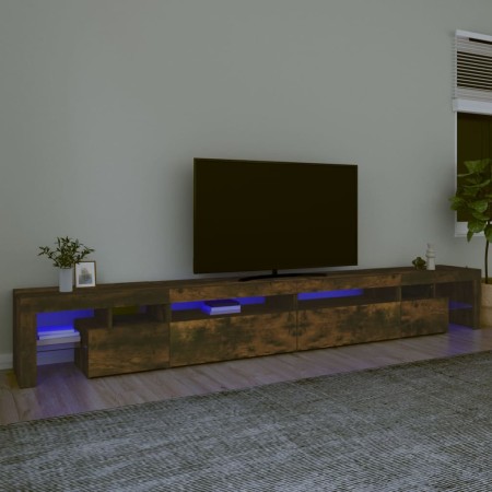 TV stand with smoked oak color LED lights 290x36.5x40 cm by vidaXL, TV Furniture - Ref: Foro24-3152807, Price: 200,34 €, Disc...