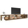 TV stand with smoked oak color LED lights 290x36.5x40 cm by vidaXL, TV Furniture - Ref: Foro24-3152807, Price: 200,34 €, Disc...