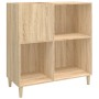 Scheibenschrank aus Sonoma-Eichensperrholz, 84,5 x 38 x 89 cm von vidaXL, CD- und DVD-Speicher - Ref: Foro24-831992, Preis: 8...