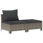 Set de muebles de jardín 2 pzas cojines ratán sintético gris de vidaXL, Conjuntos de jardín - Ref: Foro24-362690, Precio: 193...