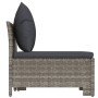 Garden furniture set 2 pieces with gray synthetic rattan cushions by vidaXL, Garden sets - Ref: Foro24-362690, Price: 193,00 ...