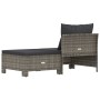 Set de muebles de jardín 2 pzas cojines ratán sintético gris de vidaXL, Conjuntos de jardín - Ref: Foro24-362690, Precio: 193...