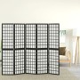 Biombo plegable con 5 paneles estilo japonés negro 200x170 cm de vidaXL, Divisores de ambientes - Ref: Foro24-352081, Precio:...