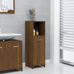 Armario de baño madera contrachapada roble marrón 30x30x95 cm de vidaXL, Muebles de baño - Ref: Foro24-825839, Precio: 37,99 ...