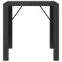 High bar table PE rattan and black glass surface 105x80x110 cm by vidaXL, Garden tables - Ref: Foro24-362594, Price: 205,45 €...