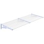 Graues und transparentes Polycarbonat-Türvordach, 239 x 90 cm von vidaXL, Markisen - Ref: Foro24-153693, Preis: 95,42 €, Raba...