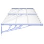 Gray and transparent polycarbonate door canopy 239x90 cm by vidaXL, Awnings - Ref: Foro24-153693, Price: 84,45 €, Discount: %