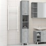 Sonoma gray plywood bathroom cabinet 30x30x179 cm by vidaXL, Bathroom furniture - Ref: Foro24-825832, Price: 88,22 €, Discoun...