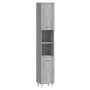 Sonoma gray plywood bathroom cabinet 30x30x179 cm by vidaXL, Bathroom furniture - Ref: Foro24-825832, Price: 88,22 €, Discoun...