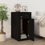 Black plywood desktop cabinet 40x49x75 cm by vidaXL, Closets and storage - Ref: Foro24-816793, Price: 85,49 €, Discount: %