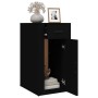 Black plywood desktop cabinet 40x49x75 cm by vidaXL, Closets and storage - Ref: Foro24-816793, Price: 85,49 €, Discount: %