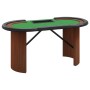 Mesa de póquer 10 jugadores bandeja fichas verde 160x80x75 cm de vidaXL, Mesas de juego y de póquer - Ref: Foro24-80406, Prec...