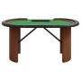 Mesa de póquer 10 jugadores bandeja fichas verde 160x80x75 cm de vidaXL, Mesas de juego y de póquer - Ref: Foro24-80406, Prec...