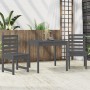 Garden table and chairs 3-piece set made of solid gray pine wood by vidaXL, Garden sets - Ref: Foro24-3154673, Price: 158,18 ...