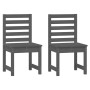 Garden table and chairs 3-piece set made of solid gray pine wood by vidaXL, Garden sets - Ref: Foro24-3154673, Price: 158,18 ...