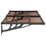 Black polycarbonate door canopy 152.5x90 cm by vidaXL, Awnings - Ref: Foro24-153698, Price: 75,27 €, Discount: %