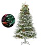 Christmas tree with LED and pine cones green PVC and PE 195 cm by vidaXL, Christmas trees - Ref: Foro24-344297, Price: 173,65...