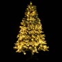 Christmas tree with LED and pine cones green PVC and PE 195 cm by vidaXL, Christmas trees - Ref: Foro24-344297, Price: 173,65...