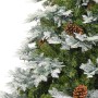 Christmas tree with LED and pine cones green PVC and PE 195 cm by vidaXL, Christmas trees - Ref: Foro24-344297, Price: 173,65...