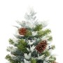 Christmas tree with LED and pine cones green PVC and PE 195 cm by vidaXL, Christmas trees - Ref: Foro24-344297, Price: 173,65...