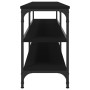 Mueble de TV metal y madera contrachapada negro 180x30x50 cm de vidaXL, Muebles TV - Ref: Foro24-826754, Precio: 81,69 €, Des...