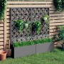 Planters with trellis 2 units WPC gray 65x33x135 cm by vidaXL, Pots and planters - Ref: Foro24-3154899, Price: 292,35 €, Disc...