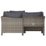 4-piece garden furniture set and gray synthetic rattan cushions by vidaXL, Garden sets - Ref: Foro24-362688, Price: 289,86 €,...