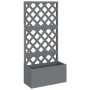 Planters with trellis 2 units WPC gray 65x33x135 cm by vidaXL, Pots and planters - Ref: Foro24-3154899, Price: 292,35 €, Disc...