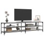 Mueble TV metal y madera contrachapada gris Sonoma 200x30x50 cm de vidaXL, Muebles TV - Ref: Foro24-826762, Precio: 78,14 €, ...