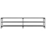 Mueble TV metal y madera contrachapada gris Sonoma 200x30x50 cm de vidaXL, Muebles TV - Ref: Foro24-826762, Precio: 78,14 €, ...