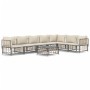 Gartenmöbel-Set 8-teilig und anthrazitfarbene PE-Rattan-Kissen von vidaXL, Outdoor-Sofas - Ref: Foro24-3186762, Preis: 628,61...